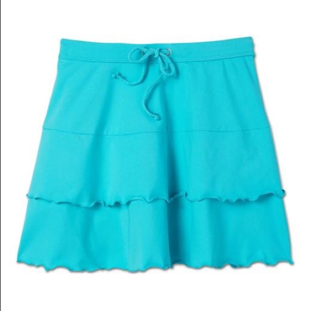 NWT Athleta Flirt Swim Cover-up Skirt Blue XXS